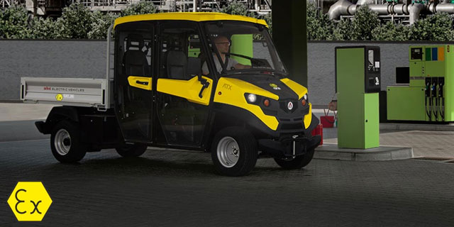 black and yellow electric vehicle