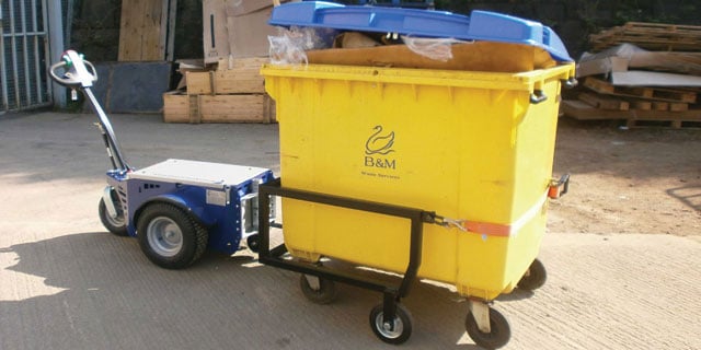 Electric bin tug