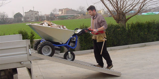 Man Using Wheel Barrow
