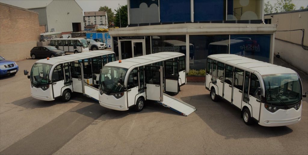3 Electric Shuttle Buses