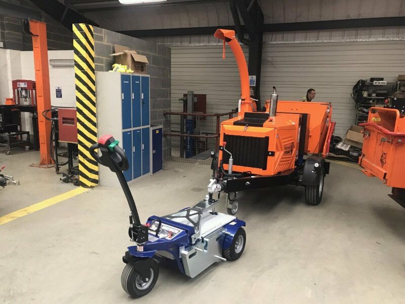 Electric Vehicle Customisation 8 Blue & Sliver Jobmaster SD Electric Pedestrian Tug