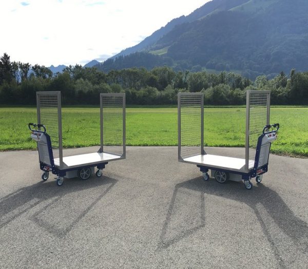 M 15 Electric Platform Truck With Metal Sides