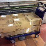 M 15 Electric Platform Truck With Stacks Of Boxes thumbnail