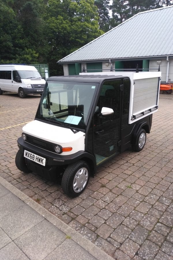 EP AMP XL Road Legal Utility Vehicle In Car Park