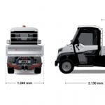 Alke ATX 320 E Electric Compact Utility Vehicle Dimensions graphic thumbnail