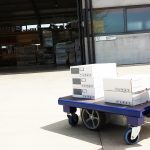 M 15 Electric Platform Truck in Courtyard thumbnail