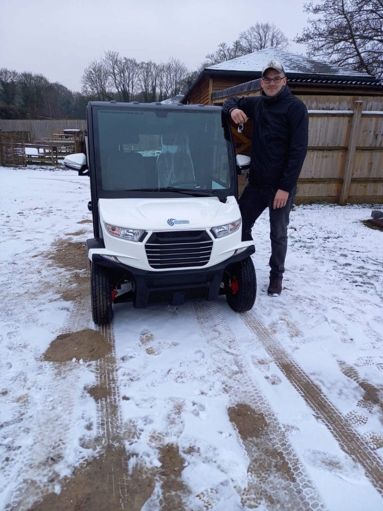 EP AMP Electric Vehicle In The Snow