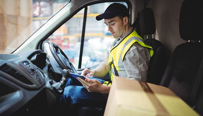 Delivery Driver with Parcel