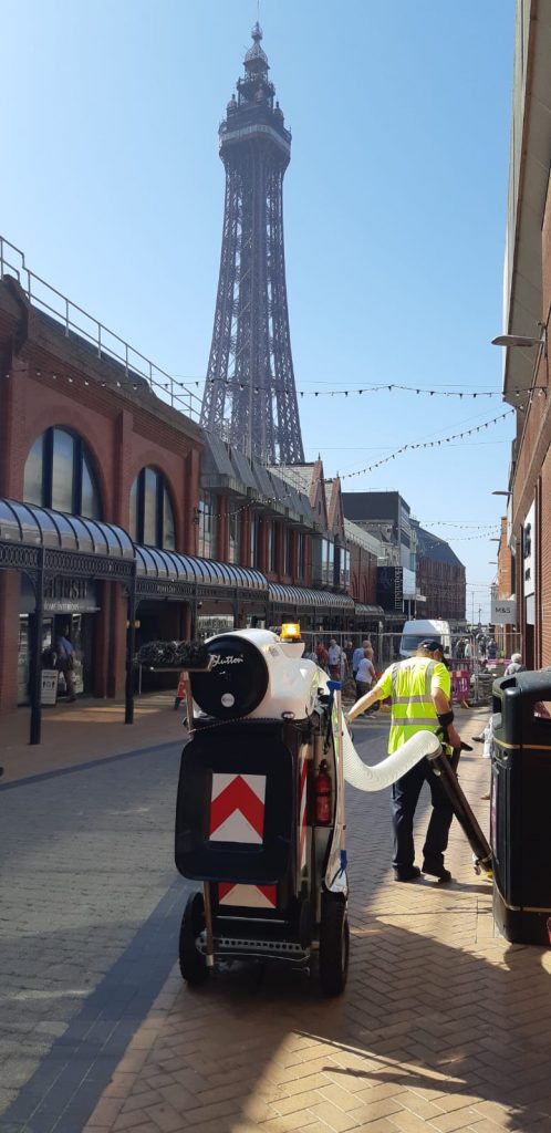 Blackpool Council Takes Delivery of 2 Glutton H20 Cleaning Machines 2 Glutton Blackpool Council - Street Clearing Electric Tool