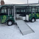 Electric bus decorated with Chester Zoo design thumbnail