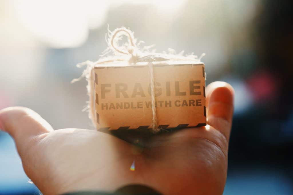fragile delivery package